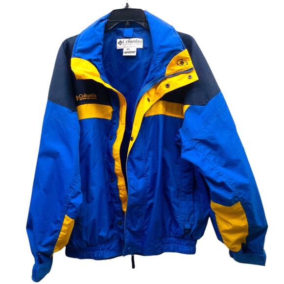 Columbia Men’s Bugaboo Winter Coat Ski Jacket Size Large Blue Yellow - Picture 1 of 6
